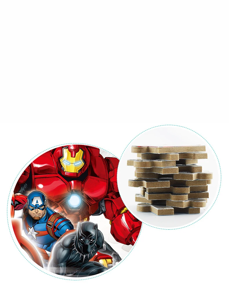 Дисней, 200 деталей, игрушки, головоломка, замороженные Marvel, Человек-паук, Мстители, самолет, головоломка, железная коробка, деревянные пазлы, игрушки