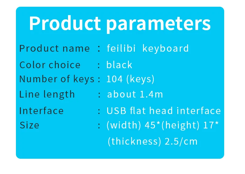 FELYBY USB Проводная клавиатура механические и прохладный внешний вид Klavye Идеальный