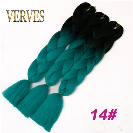 P4/24 VERVES плетеные волосы 1 шт. 24 ''большие синтетические косы 100 г/шт., вязанные волосы с эффектом омбре, высокотемпературное волокно для наращивания волос - Цвет: P4/24