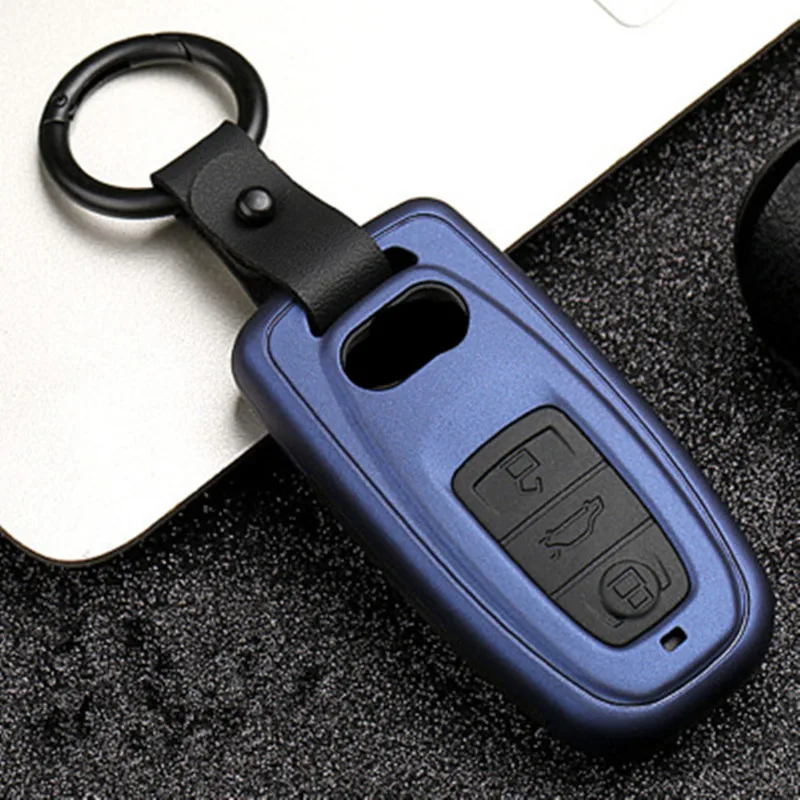 

Alloy silicone car Key Covers Car Styling Case For Audi A6L A4L Q5 A3 A4 B6 B7 B8 Smart Carbon Fiber Grain Shell Accessories