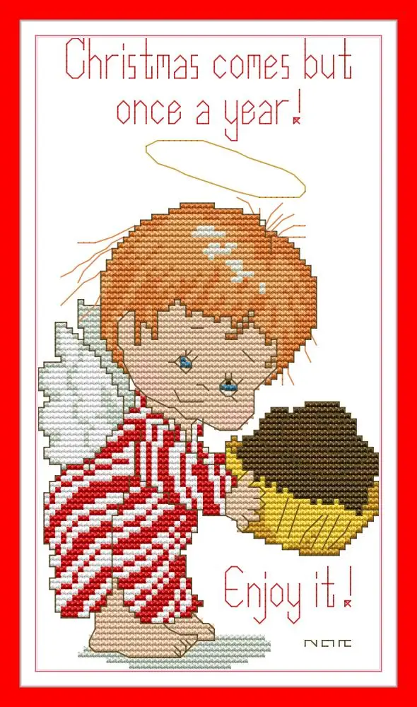 Набор для вышивки милые ангелы Joy Sunday крестиком в китайском стиле сделай сам