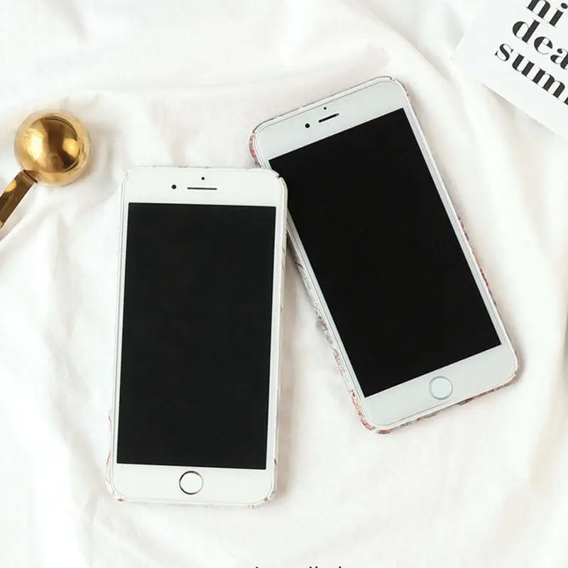 DINGUIER Гранит Мрамор Жесткий ПК Противоударный Тонкий чехол для iPhone X 8 Plus Glossy