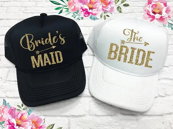 Персонализированные свадебные подружки невесты шляпки для Matron of honor сетчатый
