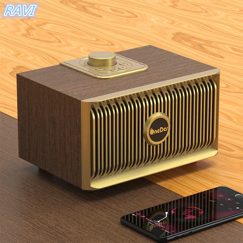 Новый волшебный V5 Деревянный Ретро домашний bluetooth динамик мобильный телефон