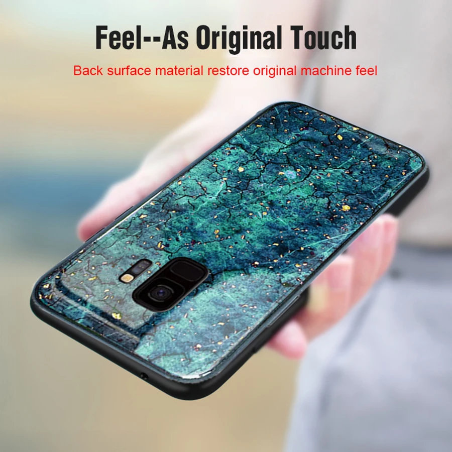 Чехол для телефона samsung galaxy s 9 plus блестящий чехол из мраморной золотой фольги samsong