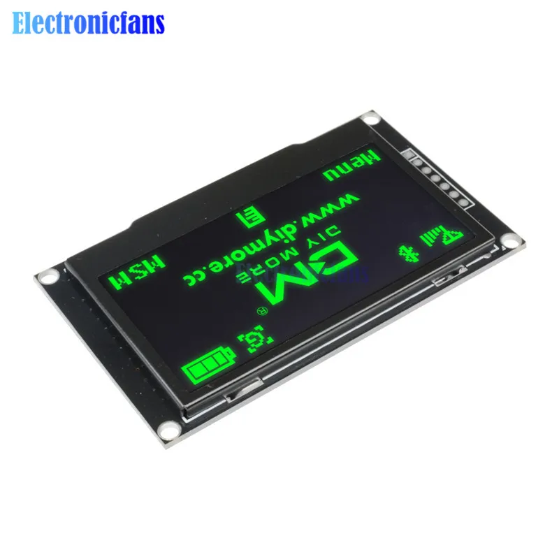 Diymore зеленый 2,4" 2,42 дюймов ЖК-экран 128x64 OLED дисплей модуль IIC IEC SPI серийный 12864 OLED дисплей для C51 STM32 SPD0301