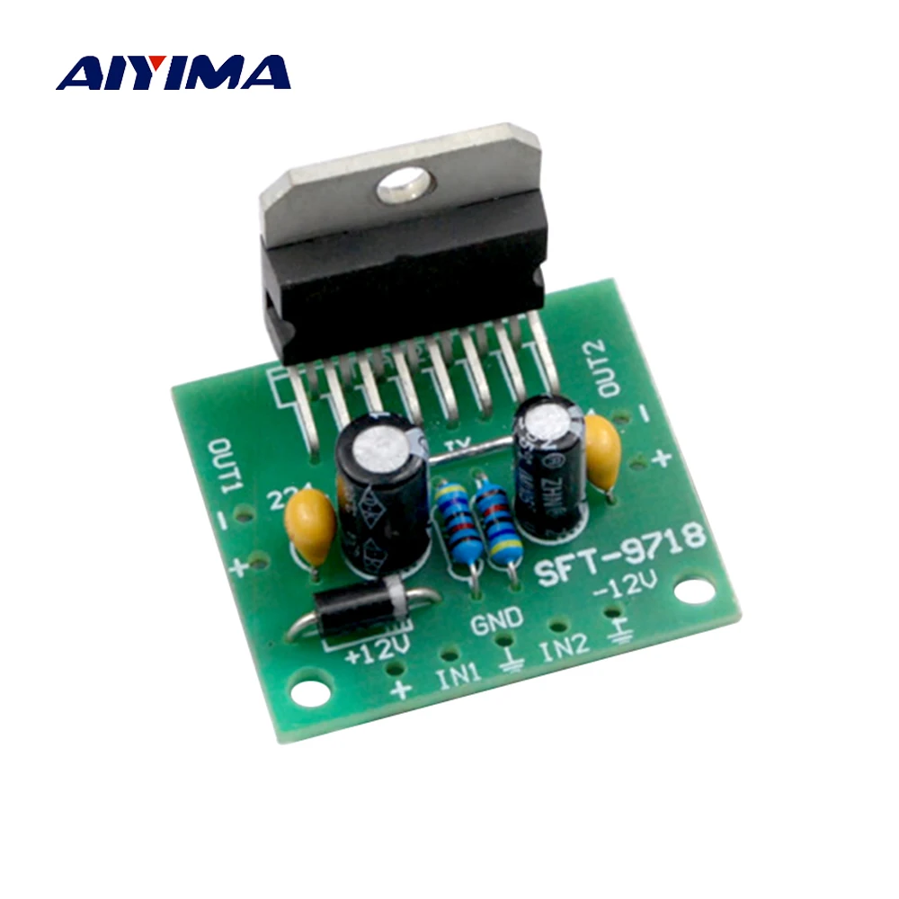 Aiyima TDA7297 аудио Плата усилителя 2 0 двухканальный 15 Вт + мини готовая