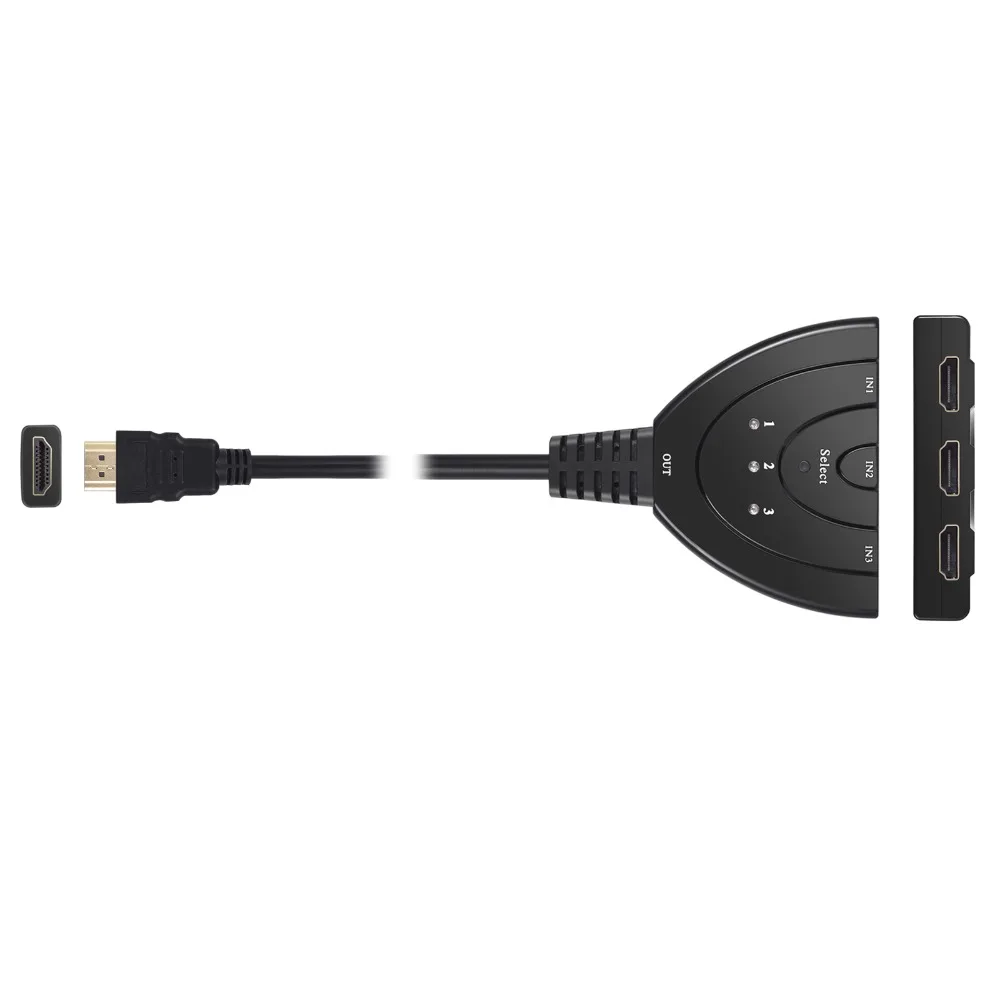 (Доставка из Китая/Испании) Neoteck 3 порта HDMI коммутатор с USB кабелем питания 4K 3D