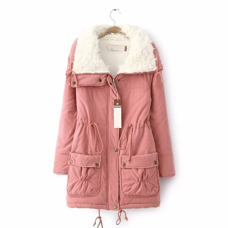 hot 2018 winter cotton coat women slim plus size outwear medium-long wadded jacket thick hooded warm parka | Женская одежда