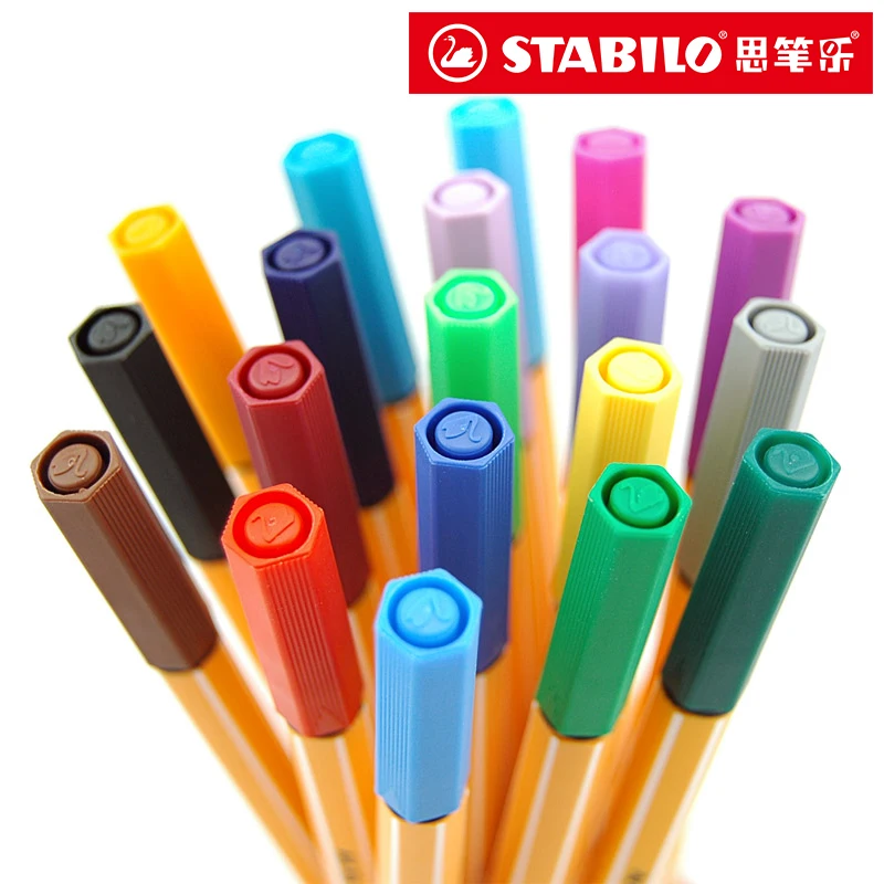 Немецкая Гелевая Ручка STABILO 88 гелевых ручек набор для рисования 10/20 шт. |