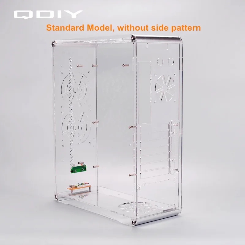 QDIY PC A006S ATX прозрачный чехол для компьютера корпус водяного охлаждения игровой