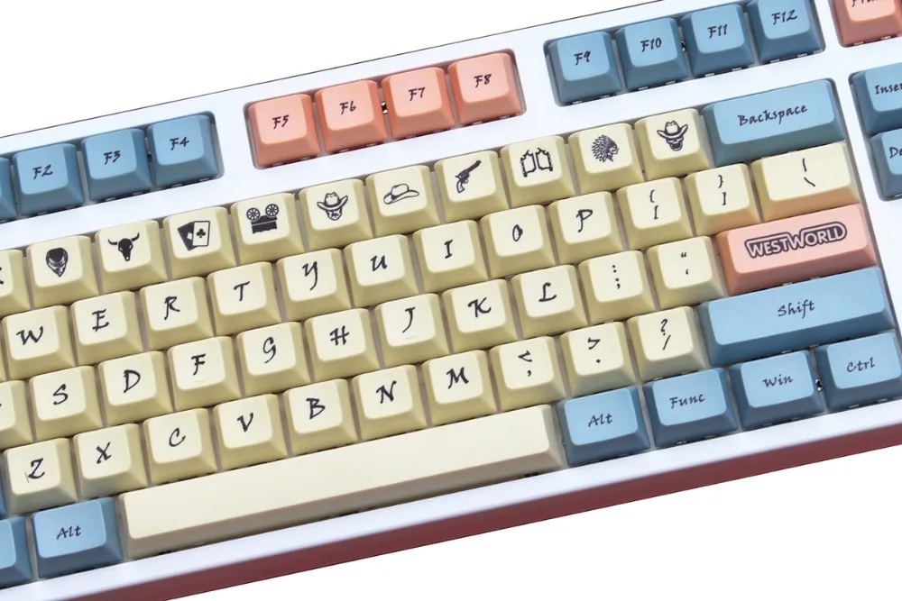 Стиль Вестерн XDAS профиль keycap 143/186 краситель сублимированный filco/DUCK/Ikbc MX Переключатель механическая клавиатура keycap, только keycaps