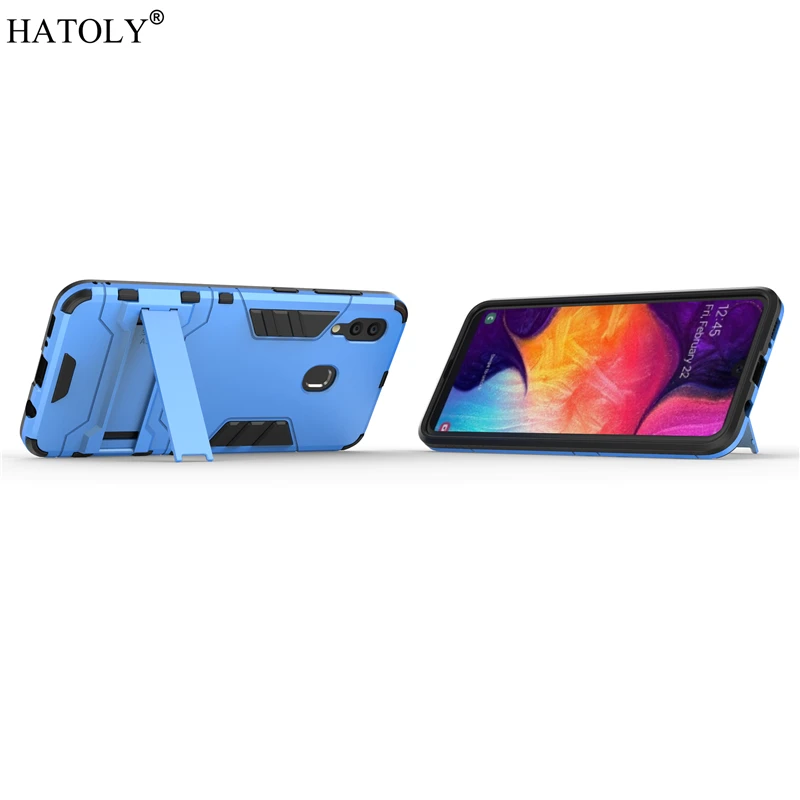 Для Samsung Galaxy A30 Чехол резиновый робот Броня Жесткий ПК задняя крышка телефона для