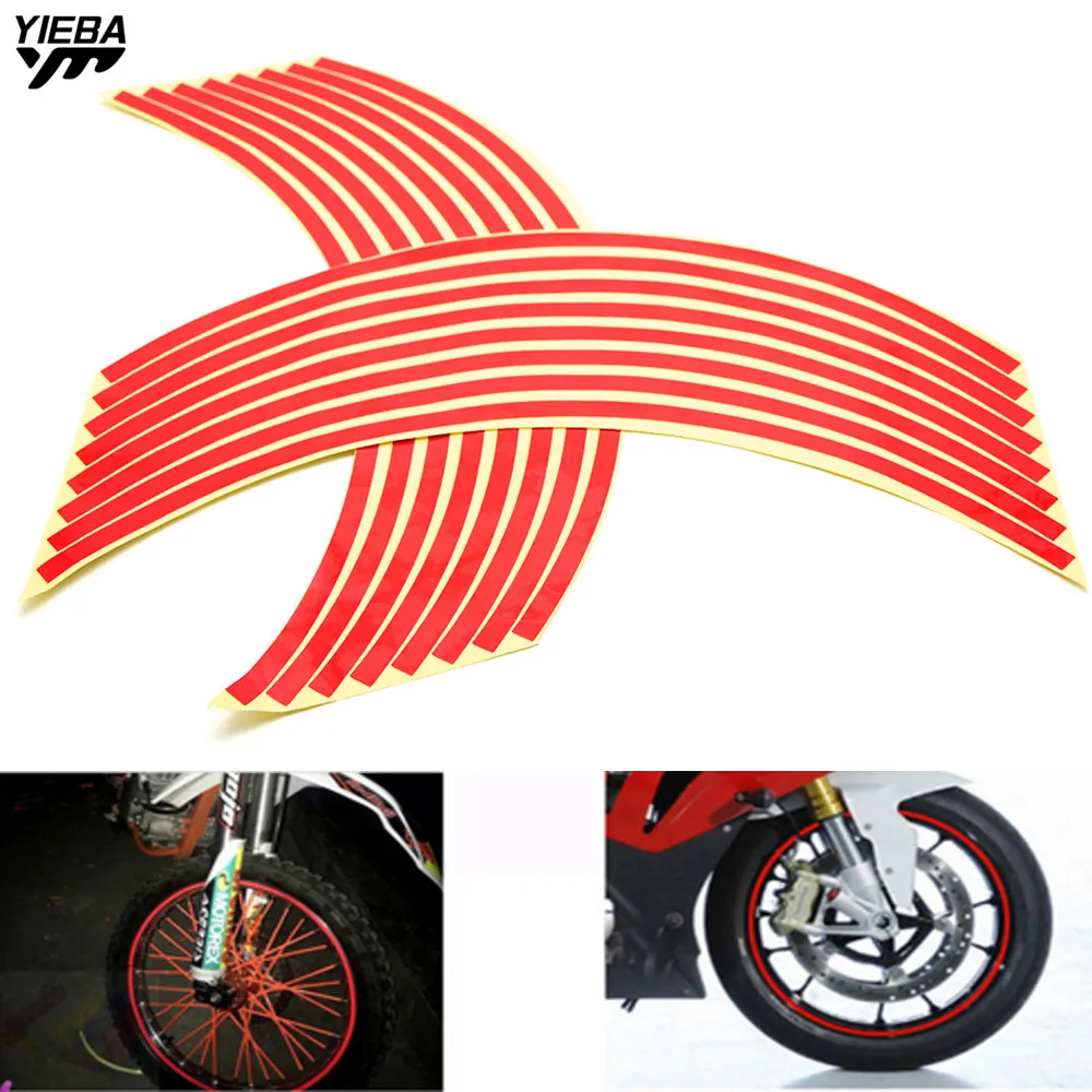 

17/18inch wheel Strips Motorcycle Reflective Wheel Sticke for Aprilia CAPANORD 1200/Rally DORSODURO 1200 750 BMW F650GS F800R