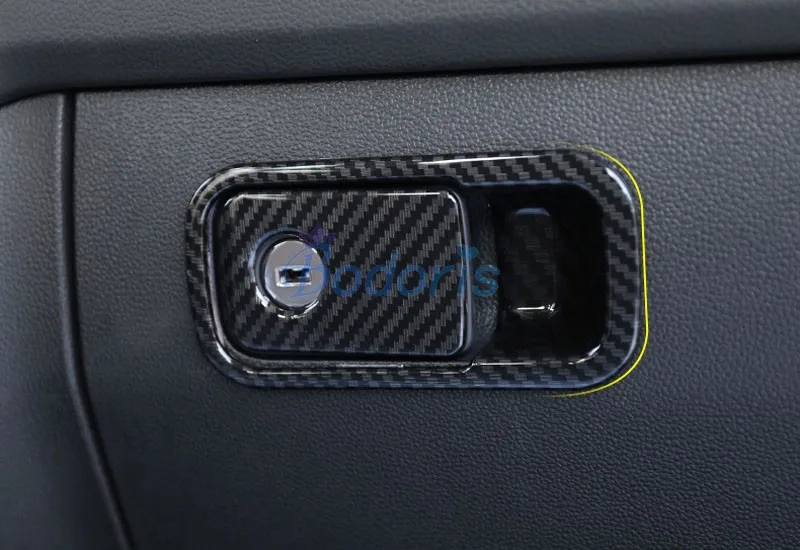 Для Volkswagen VW Tiguan L 2017 2018 углеродное волокно цветная копилотная перчатка коробка