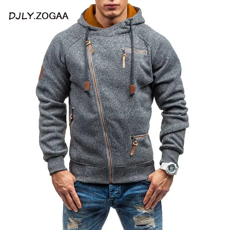 Мужская толстовка с капюшоном на молнии большого размера осень и зиму M-4XL | одежда