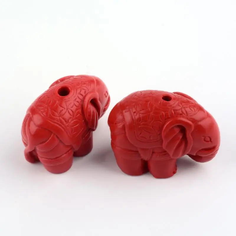 50 шт. бусины в форме слона из огненного кирпича 21x29x15 мм отверстие: 2 5 мм|elephant