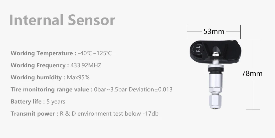 Jansite солнечный автомобиль TPMS сигнализация давления в шинах монитор системы дисплей лобовое стекло интеллектуальное Предупреждение безопасности шины с четырьмя датчиками