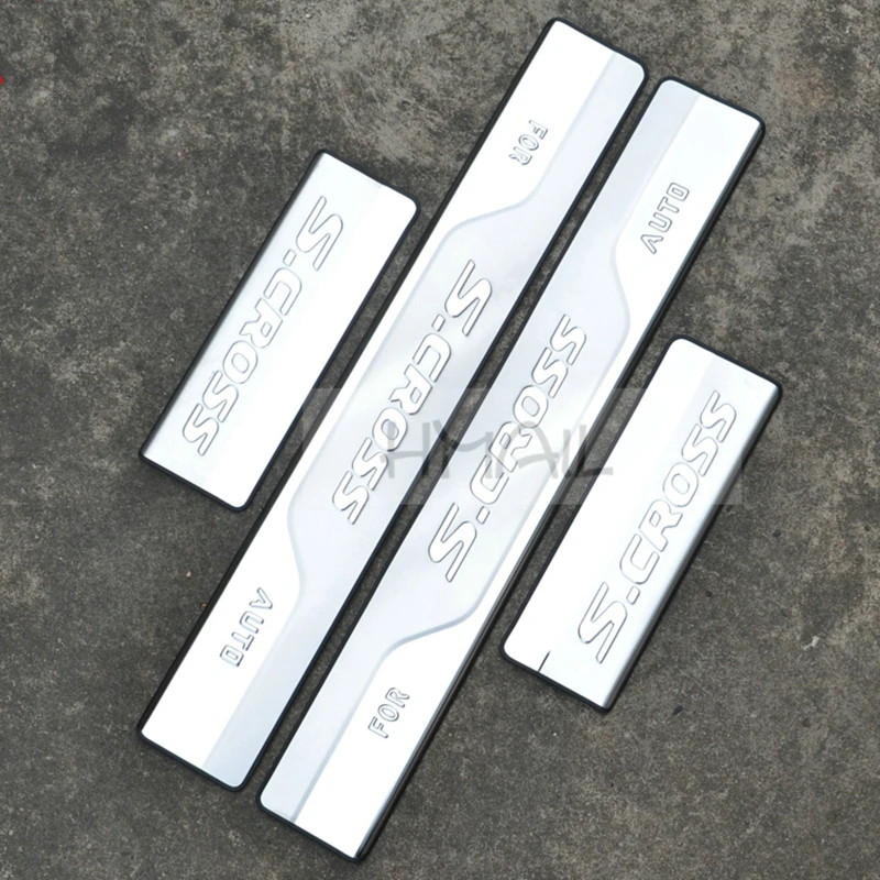 Накладка на порог двери из нержавеющей стали для SUZUKI S CROSS 2014 2015|door sill|steel door sillscuff