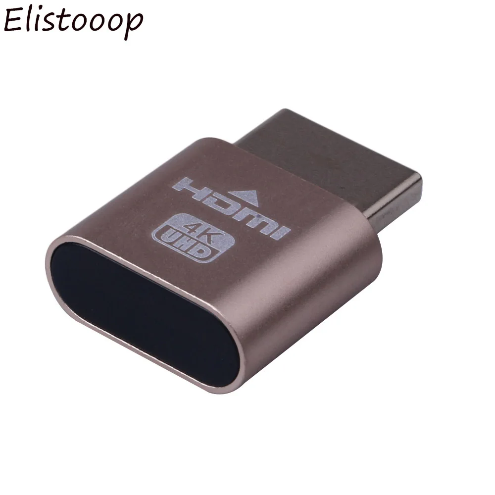 Elitooop VGA адаптер виртуального дисплея HDMI 1 4 DDC EDID пустышка без головы призрак