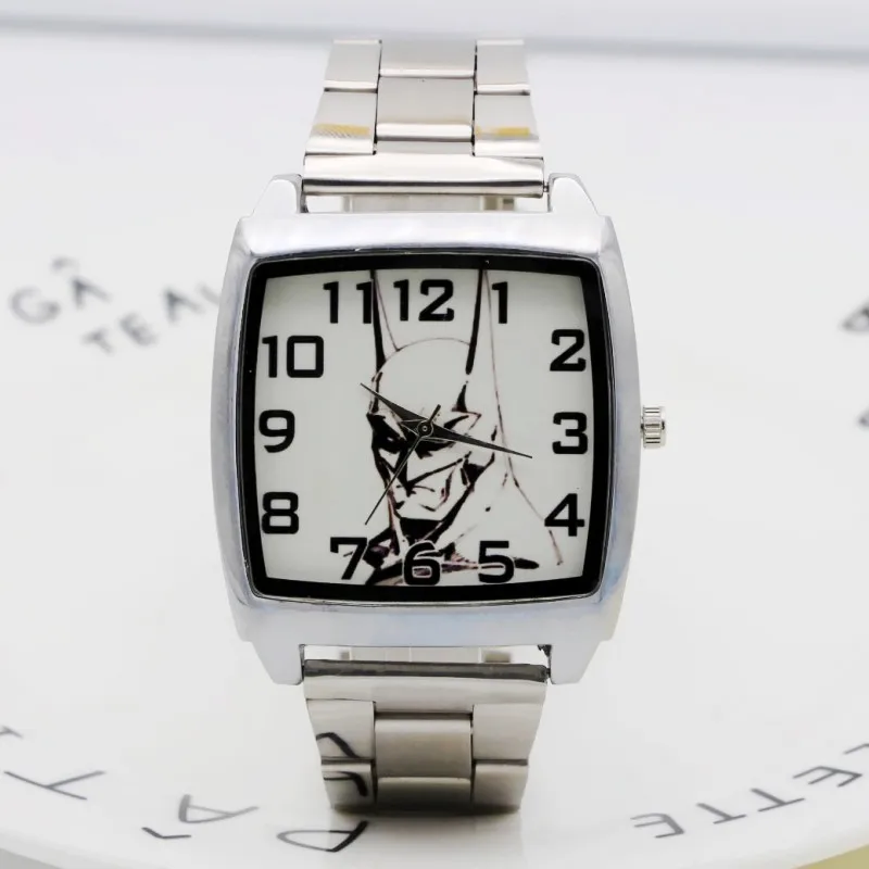 2019 new Cartoon Batman skull Superman Mickey styles Men's Watches Student boys girls Quartz metal steel Wrist Watch | Наручные часы