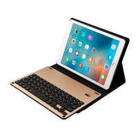 luxury case for ipad pro 9 7 air 1 2 flip leather cover with bluetooth aluminum keyboard for ipad 9 7 tablet case protector