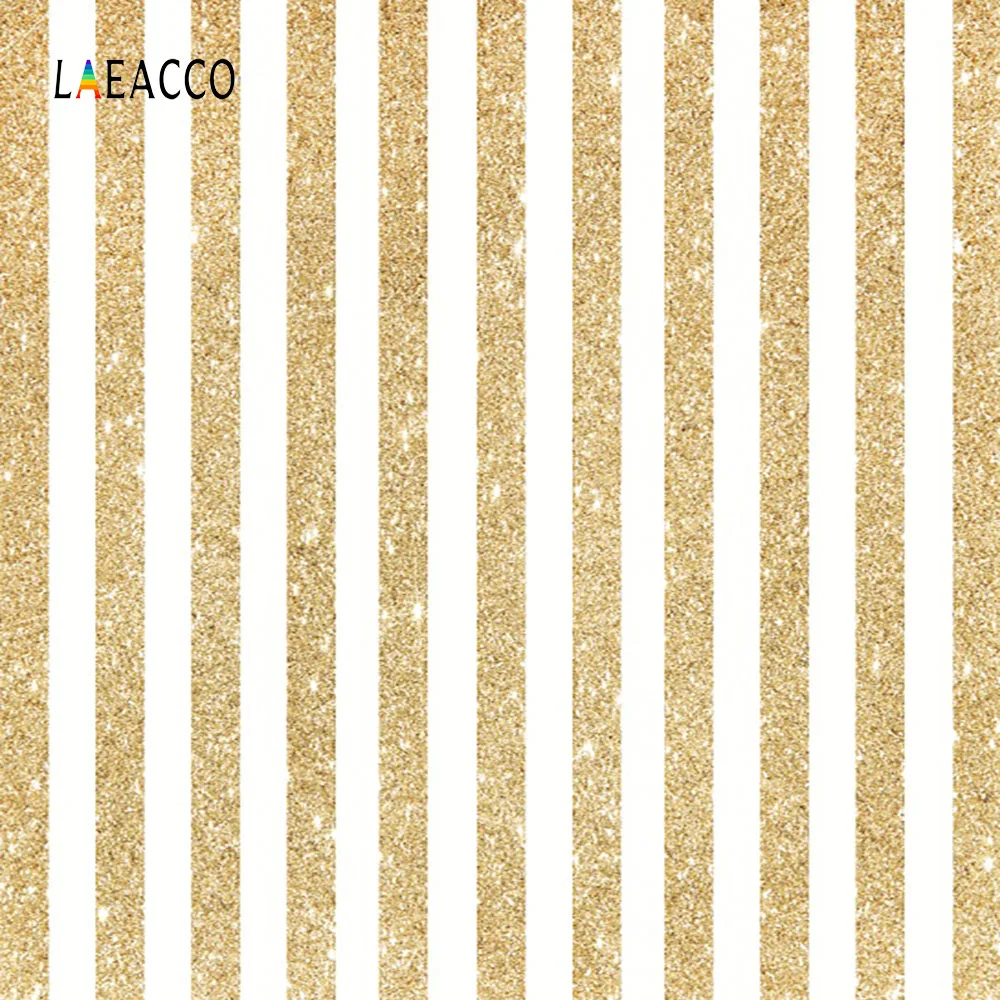 Laeacco золотые блестящие полосы Дети Портрет ребенка фотографии фоны