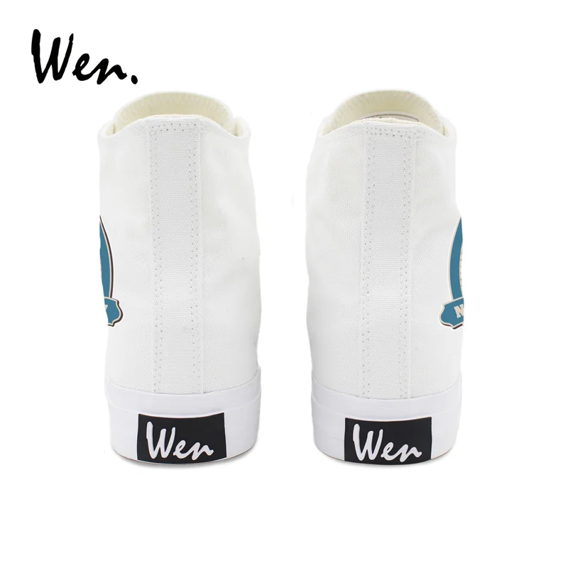Кеды Wen Design с высоким верхом холщовые кроссовки резиновой подошвой для мужчин и
