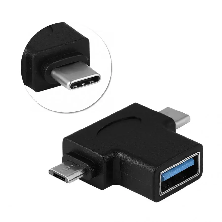 Новый аудио адаптер конвертер разговорный цифровой мини 2 в 1 Micro Usb 3 Type C папа к 0
