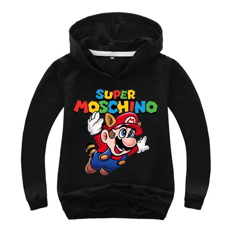 color at picture Classic cartoon Kids Boys Super Mario Playing 3D Print Sweatshirt Long Sleeve Game Hoodie Shirt For Girls Coat Jacket - Цвет: color at picture