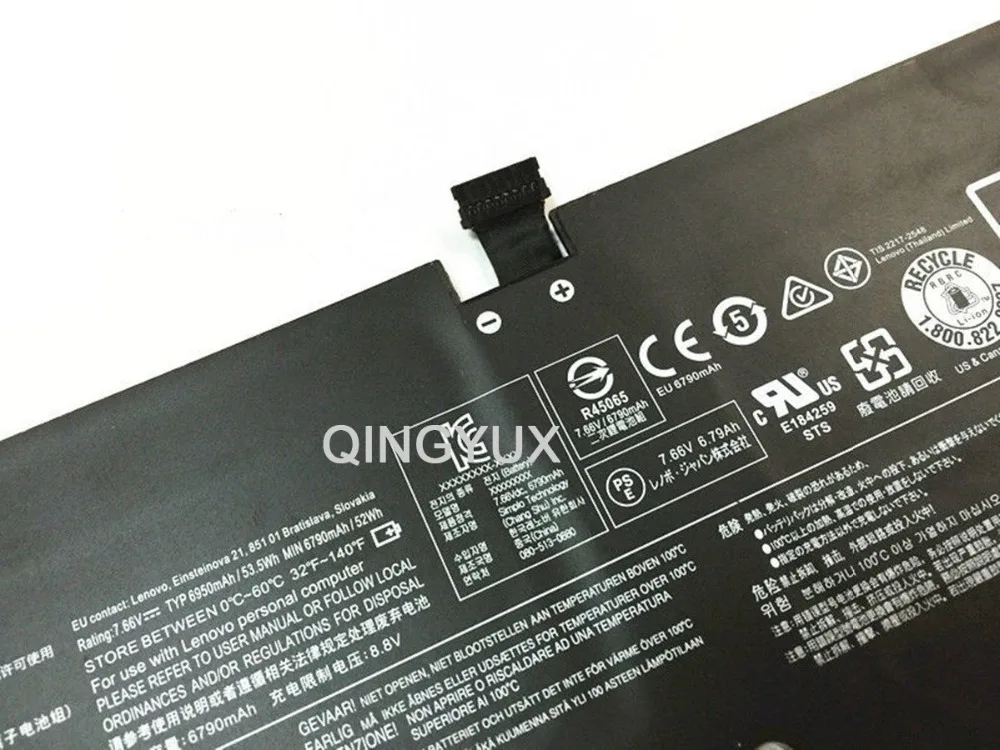 QINGYUX New L15M4P20 Laptop Battery 7.66V 53.5Wh 6950mAh for Lenovo Series | Batteries