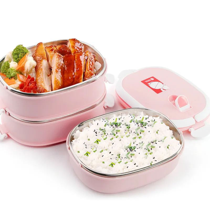 Портативный контейнер для еды из нержавеющей стали Bento Box термальный детский ланч