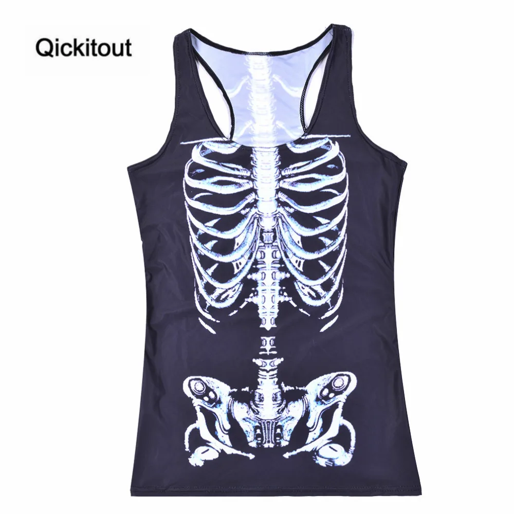 Qickitout топы 2016 летние женские сексуальные блузки без бретелек рукавов с цифровым