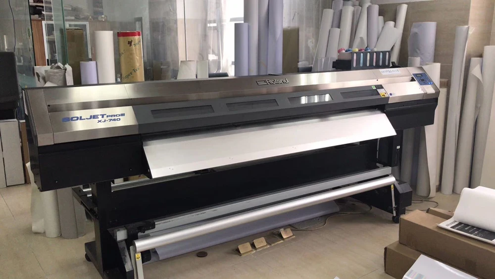 Бывший в употреблении эко сольвентный принтер Roland XJ 740 Printer с 6 шт. новой