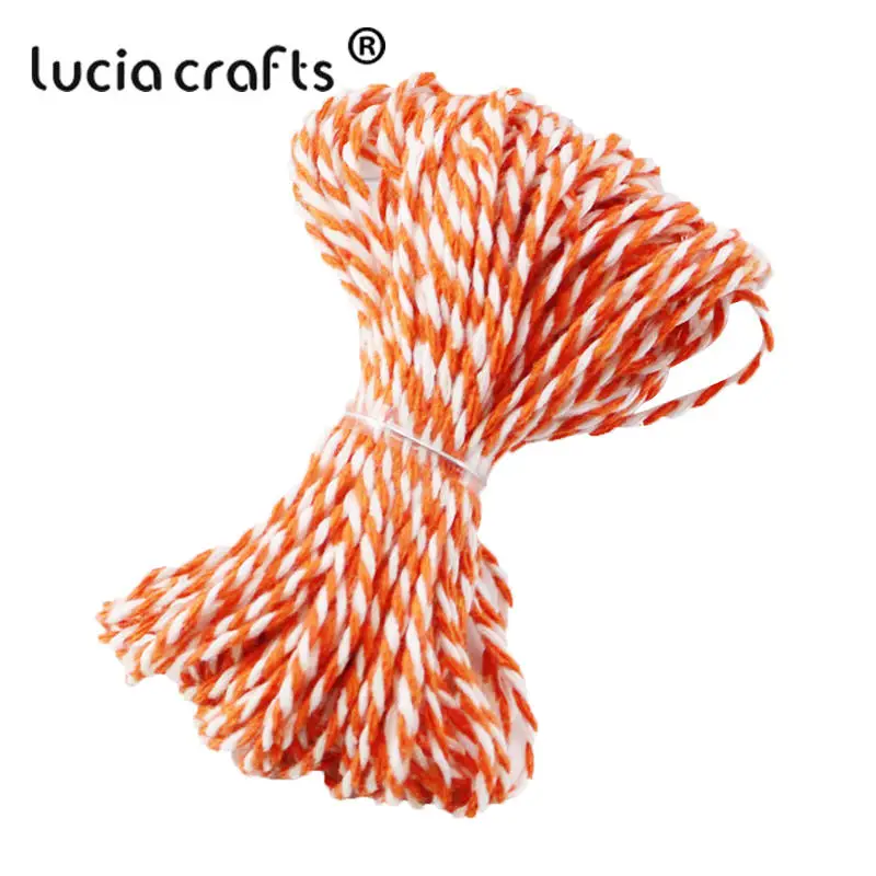 Lucia crafts SALE!10 м/упак. двухцветная хлопковая нить DIY Craft W0403|1 diy|cotton bakers twinecotton baker |