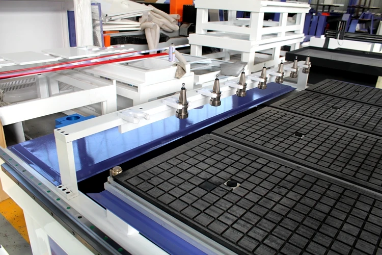Цельная стальная структура воздушного охлаждения шпинделя atc cnc маршрутизатор