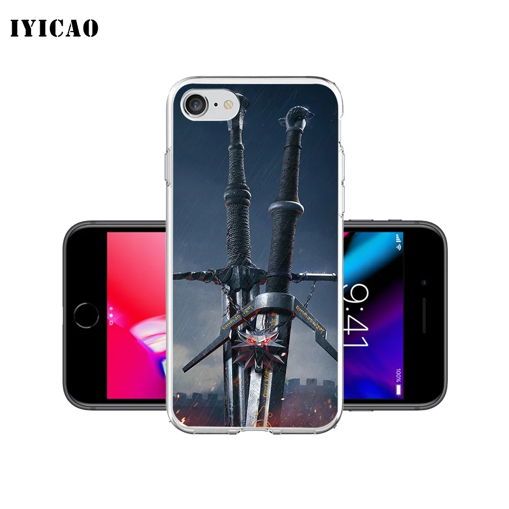 IYICAO Ведьмак 3 игра Мягкий силиконовый чехол для телефона iPhone X XR XS MAX 6 6s 7 8 Plus 5 5S SE