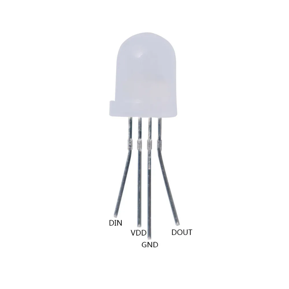100 шт. APA106 P9823 WS2812 WS2811 F5 F8 RGB светодиодный чип Бисера 5V адресуемых IC встроенный