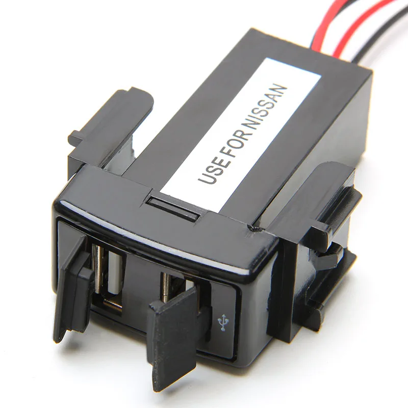 Двойной USB 2 Порты приборной панели быстро Зарядное устройство 2.1A 5V для NISSAN Teana Sylphy