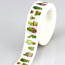 10 м DIY милые растения кактус японский васи лента декоративная клейкая лента маскирующая лента для украшения дома Скрапбукинг дневник 10 м DIY милые растения кактус японский васи лента декоративная клейкая лента маскирующая лента для украшения дома Скрапбукинг дневник