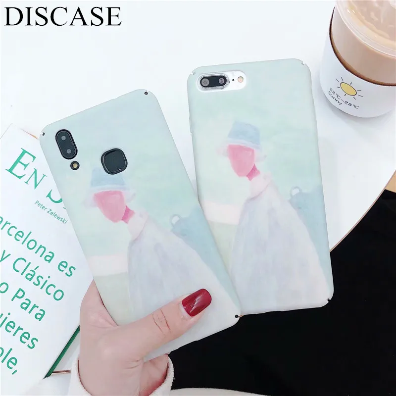 DISCASE простой ПК водорастворимые наклейки жесткий корпус чехол для телефона iphone XS