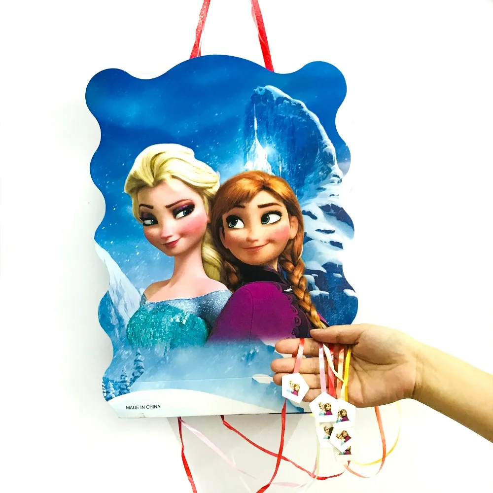 40*30 см Дисней Замороженные Анна Эльза Pinata вечерние принадлежности Детские Одноразовые Пластиковые Детские вечерние сувениры на день рождения для девочек