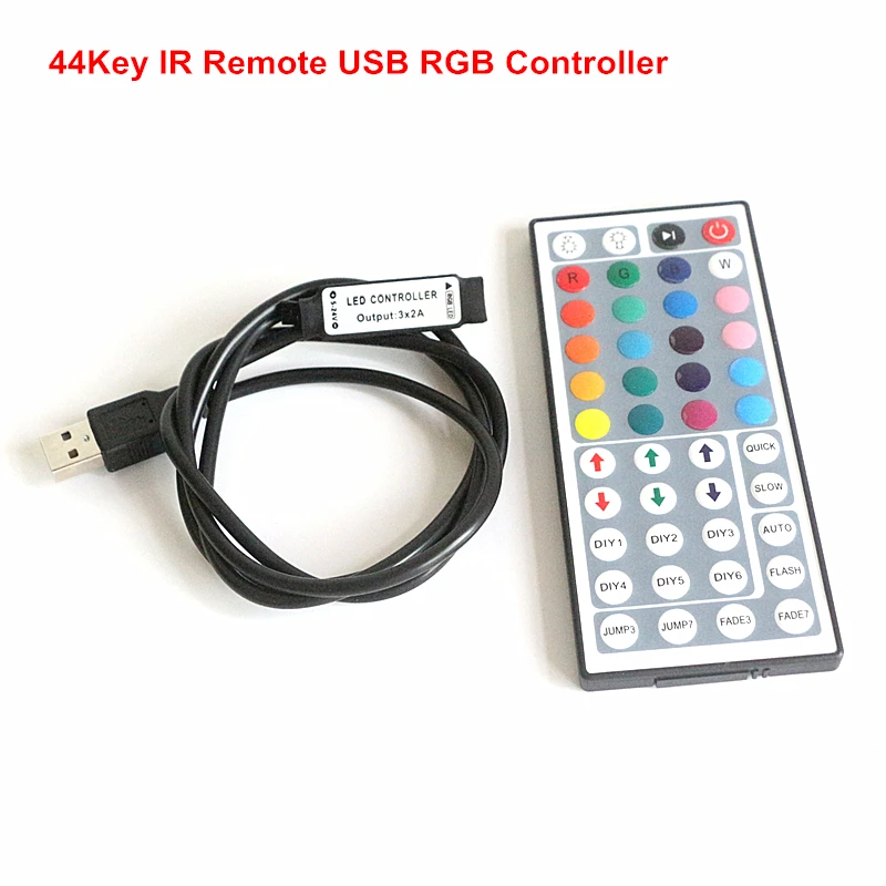 5 В USB RGB светодиодный контроллер Диммер RF беспроводной мини пульт дистанционного
