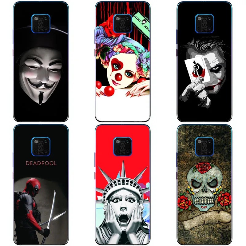 Мягкий ТПУ чехол для Huawei Mate 20 Pro Чехлы 3D TPU мягкая силиконовая сумка Lite