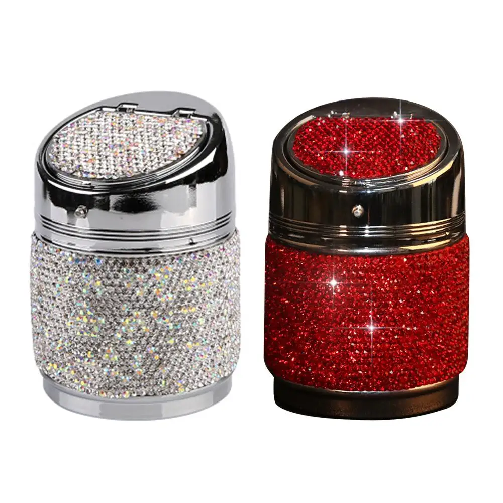 

Diamond Car Ashtray Multi-Purpose Universal Car Metal Ashtray Car Supplies