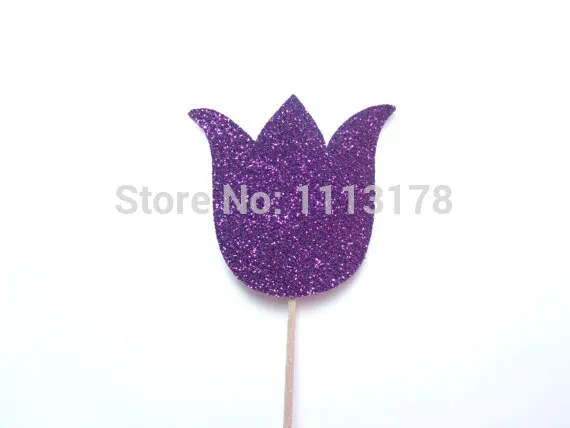 Топперы для капкейков в виде тюльпана пасхальные топперы весенний Топпер
