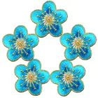 5 шт., вышитые патчи с цветком сливы