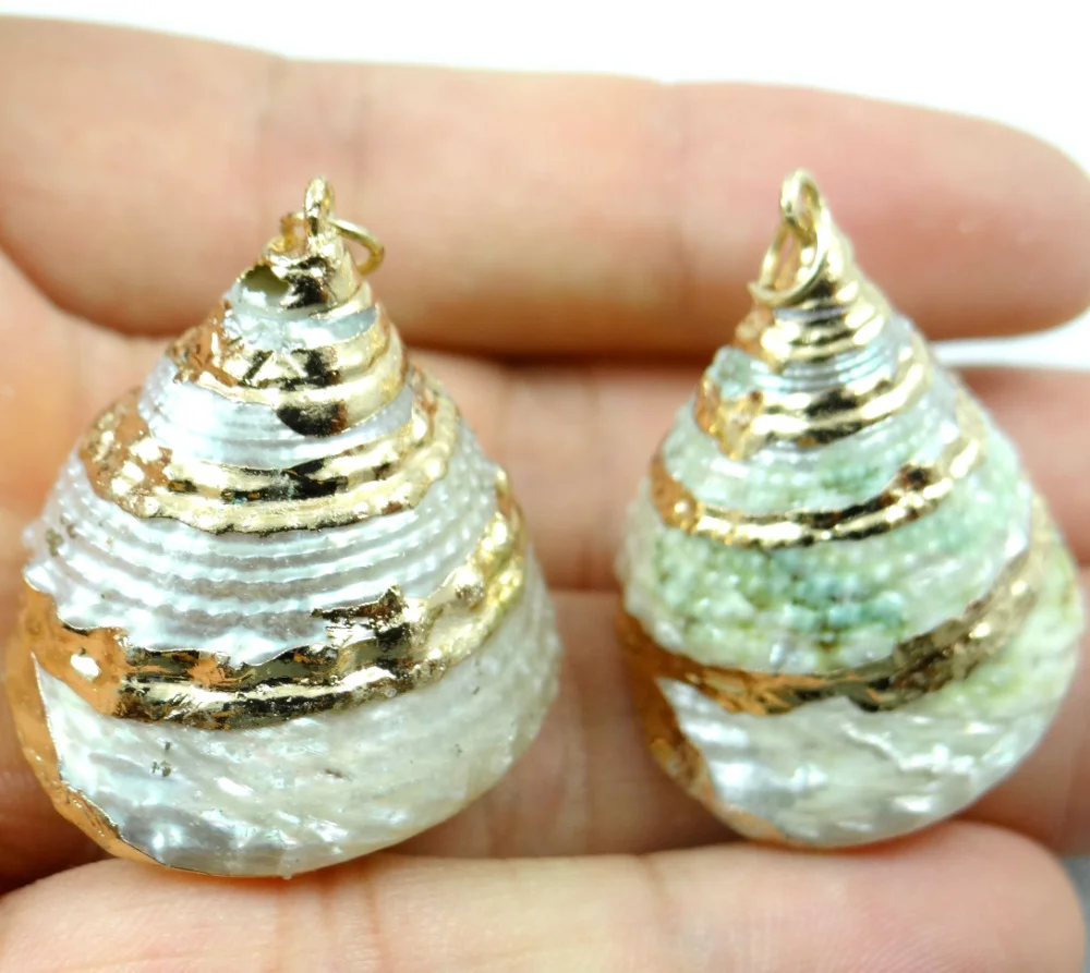 6 шт. подвески в виде ракушек морских ракушек|pendants jewelry making|jewelry making pendantsmaking pendant |