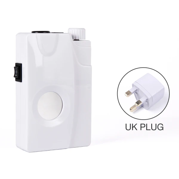 UK Plug Портативный 20 Вт 30000 об/мин Электрический сверлильный станок для ногтей перезаряжаемый маникюрный педикюрный набор для оборудования для дизайна ногтей сверла для ногтей - Цвет: UK Plug