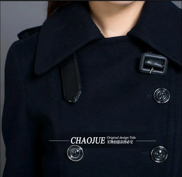 Дешево 219 Осень Зима длинное шерстяное пальто женское двубортное jaqueta feminina manteau